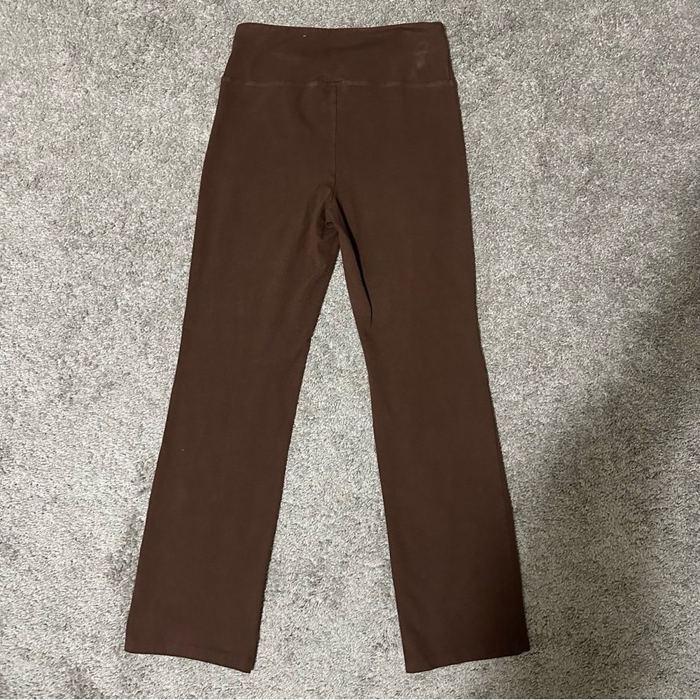 Style & Co. Womens High-Rise Brown Bootcut Leggings, size Medium